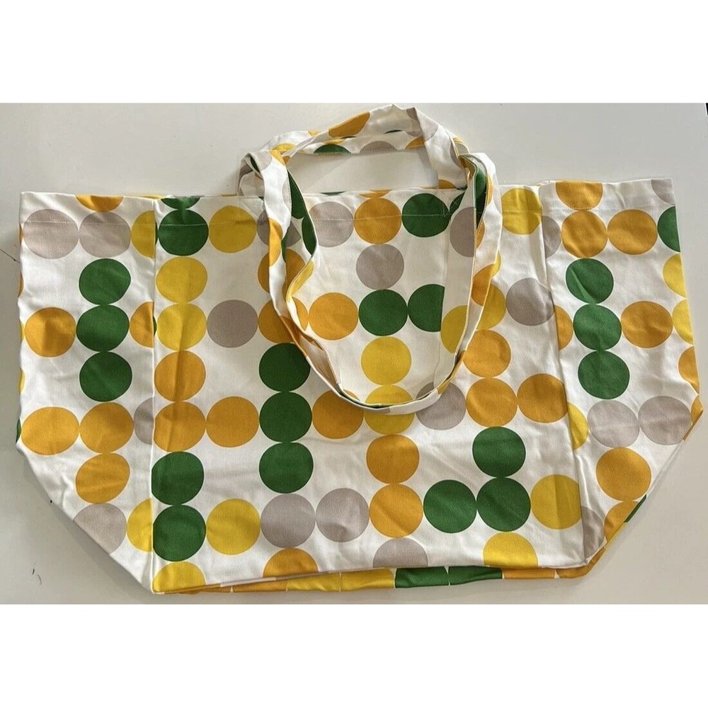 Ikea Broggan Shopping Bag Fabric multicolor Cotton 16 ¼x11x15 ¼ " 405.707.86